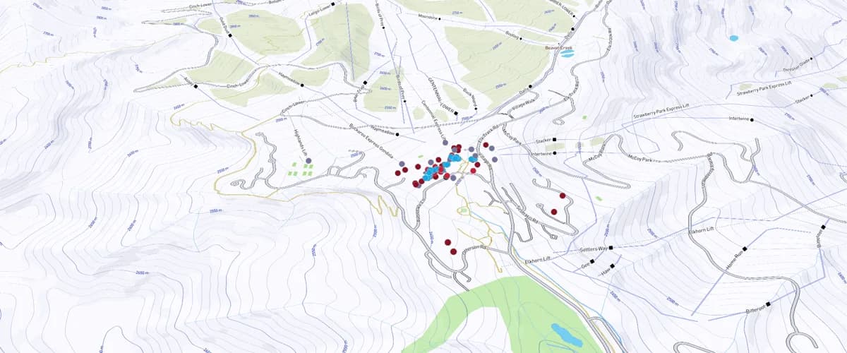 970 Design — Birds of Prey Winter Sports Event Map